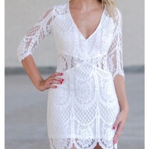 Ivory Lace Dress